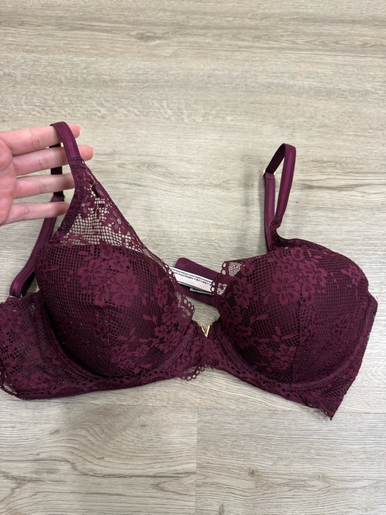 Victoria's Secret Other - Victoria's Secret Deep Wine Lace Push-Up Bra